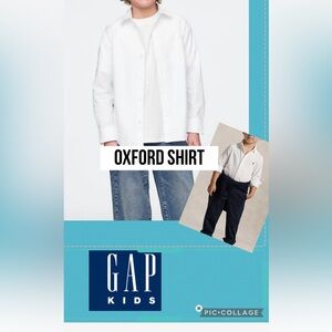 GAP kids toddler boy size 4/5 Crisp White Long Sleeve Shirt